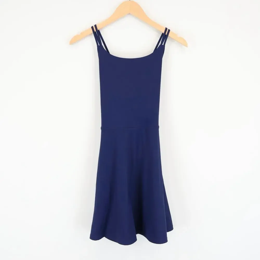 NWT J.Crew Crewcuts Girls' Cross-Back Active Dress Antique Navy Blue Size 16